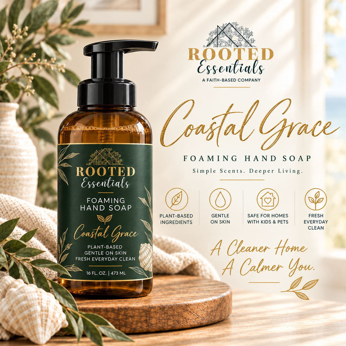 ROOTED ESSENTIALS™ FOAMING HAND SOAP