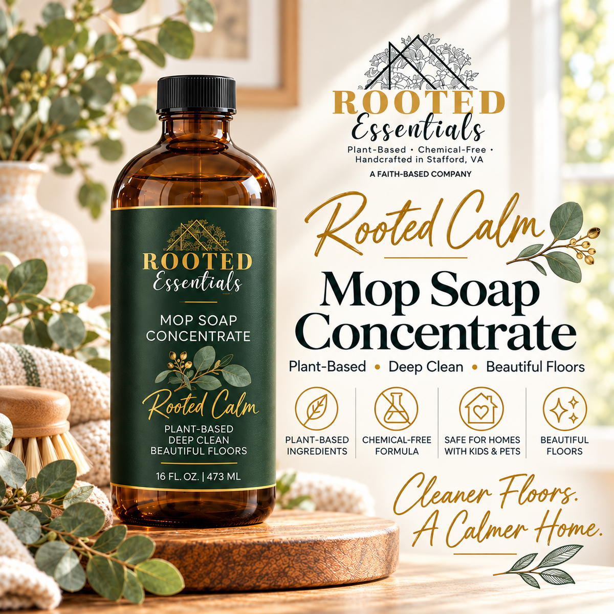 ROOTED ESSENTIALS™ GIBBOR GYM MOP SOAP