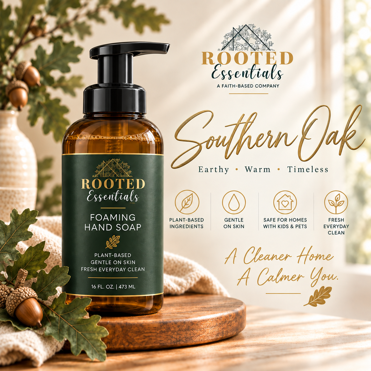 ROOTED ESSENTIALS™ FOAMING HAND SOAP