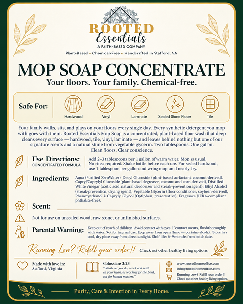 ROOTED ESSENTIALS™ GIBBOR GYM MOP SOAP